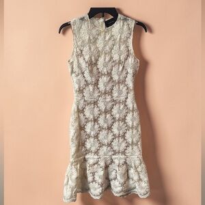 Simone Rocha Ivory Floral Mini Dress - VERY RARE!